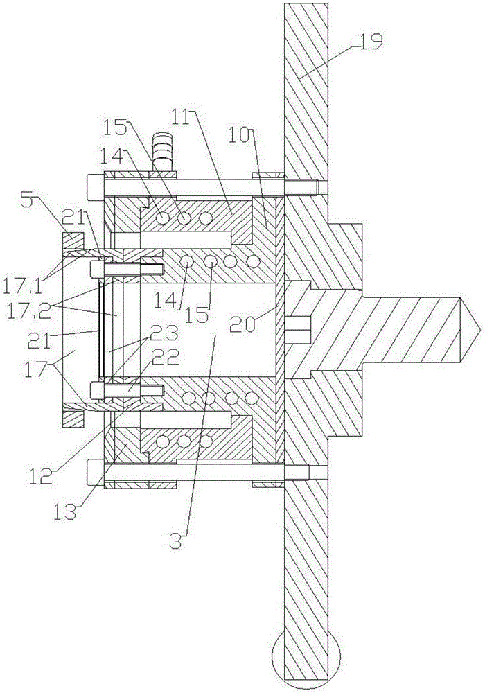 Self-melting filling type steel plastic composite pipe end sealing machine and sealing method thereof