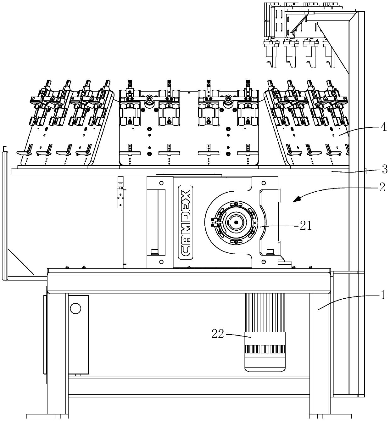 Automatic welding device with multi-station rotary disc, and welding method