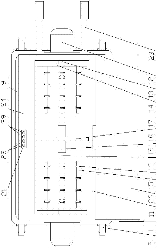 Movable high-temperature sterilization device for surgical operation