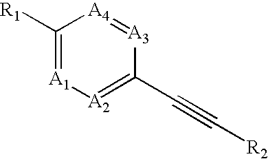 Heteroaryl-substituted alkyne compounds and method of use