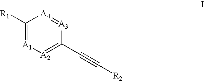 Heteroaryl-substituted alkyne compounds and method of use