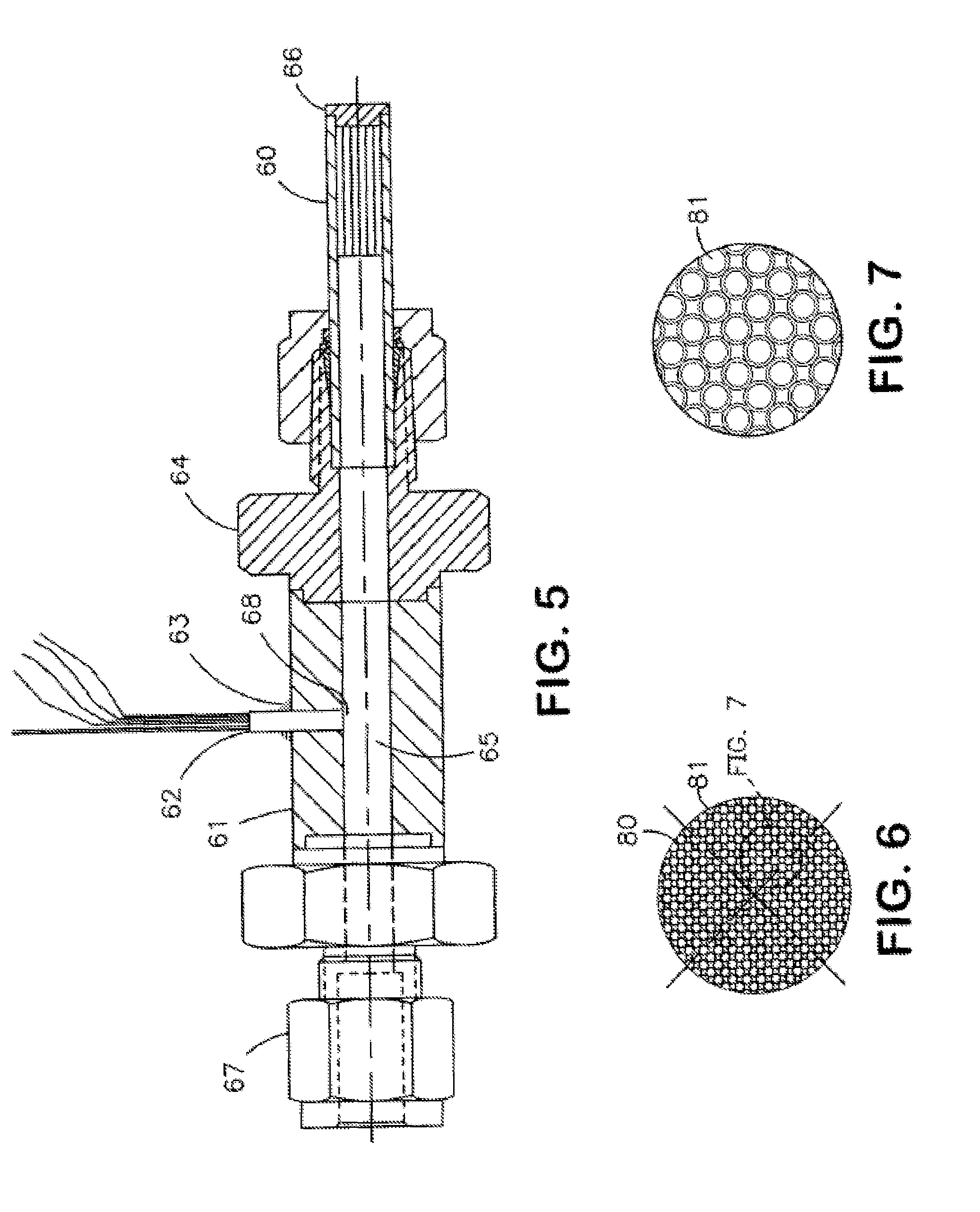 Pressure transducer employing a micro-filter and emulating an infinite tube pressure transducer