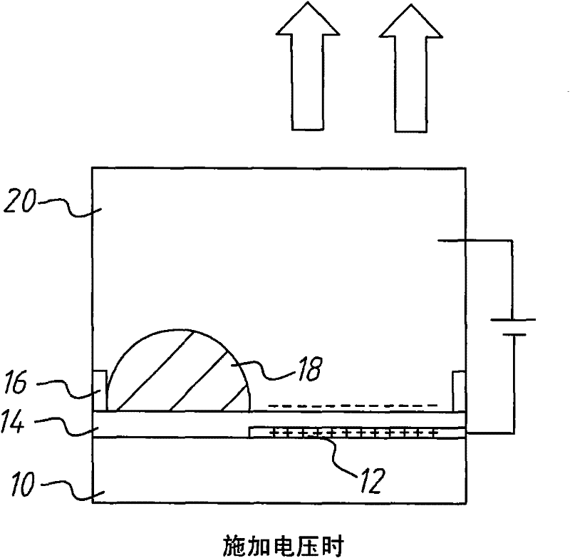 Electrowetting-type display device, drive method and manufacturing method thereof