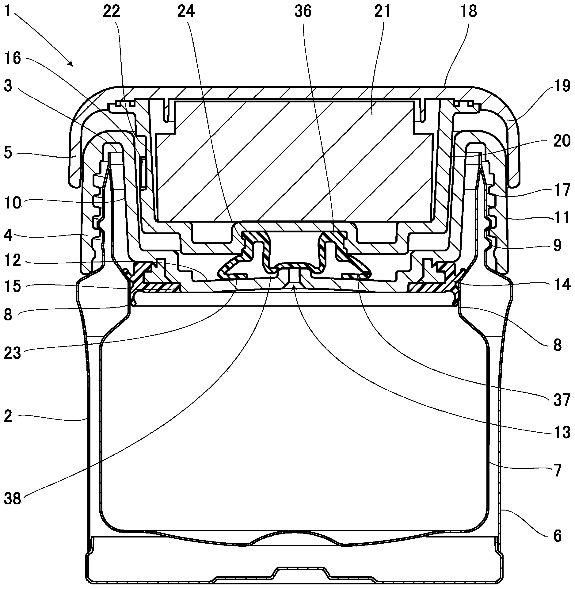 Container with lid