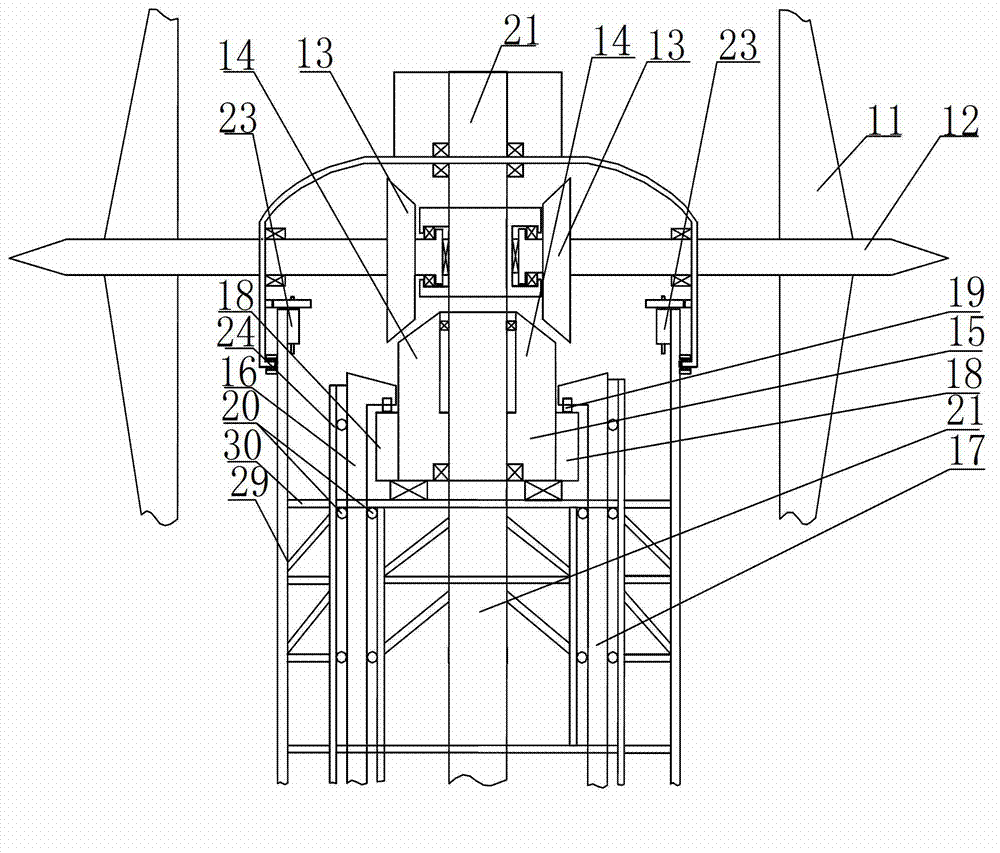 Wind power stable generating system