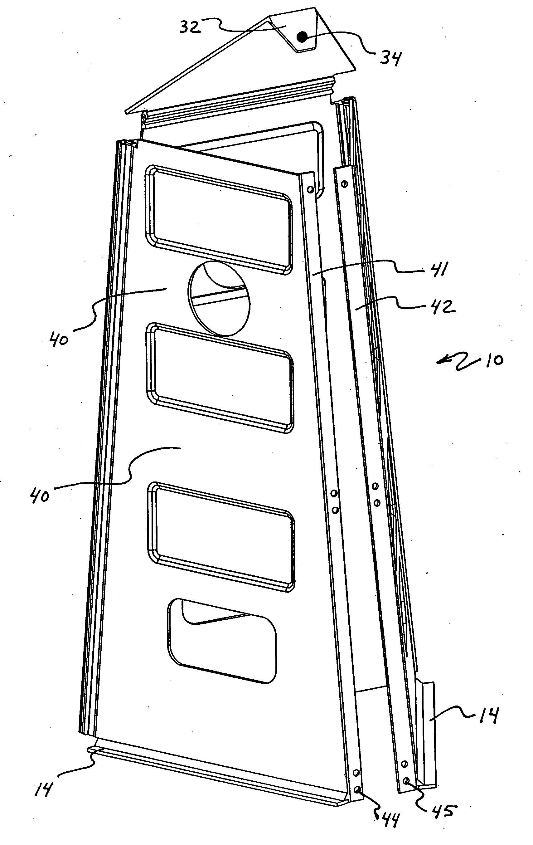 Collapsible construction barrier