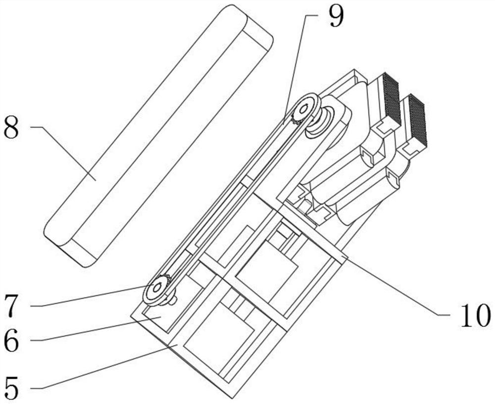 Clamping mechanical claw for automobile glass welding