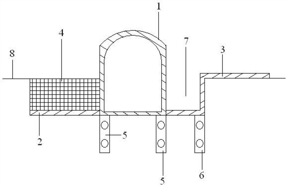 Rubber check dam capable of being recycled