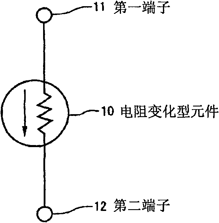 Resistance variable element, resistance variable storage device and resistance variable device