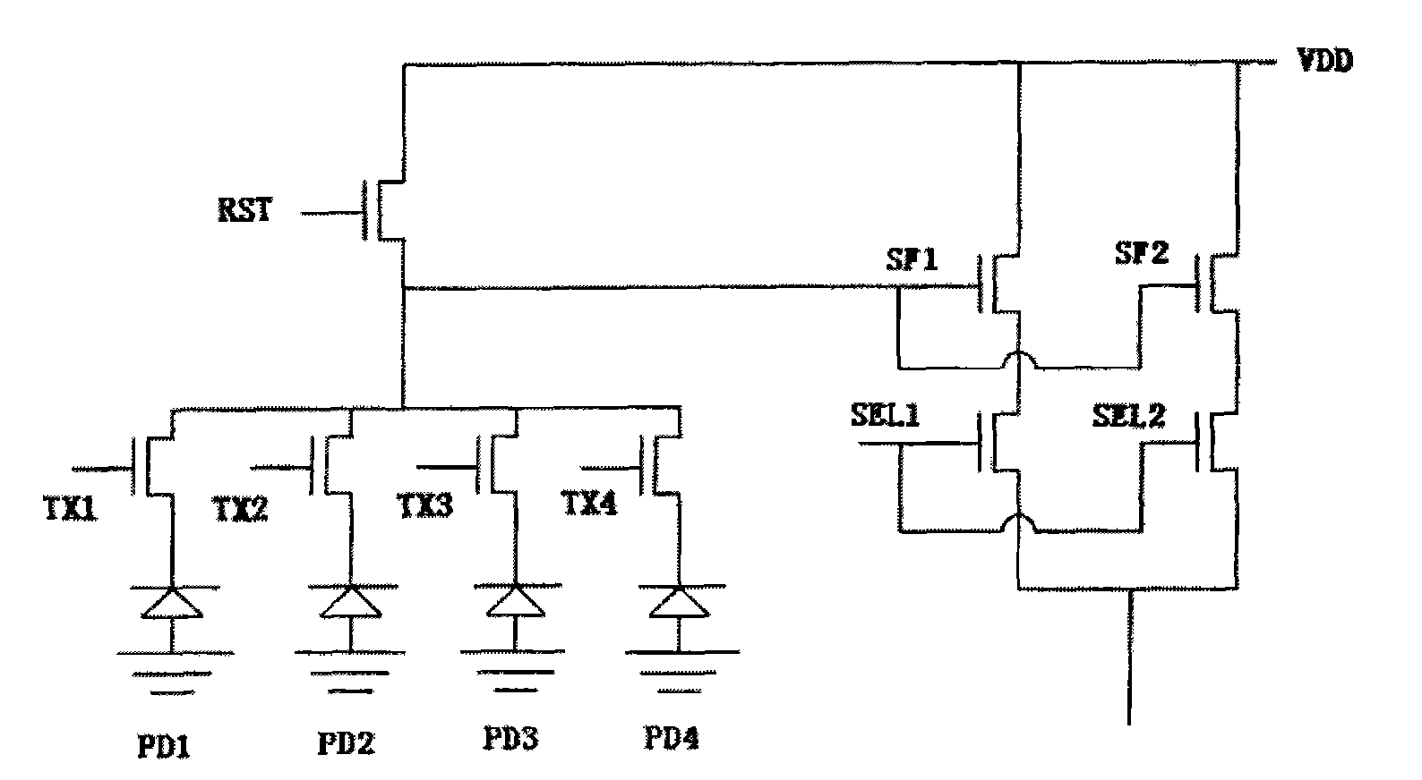 Optical adjacent correction method suitable for pixel array of image sensor