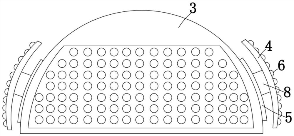 Immersion type holographic dome screen of acousto-optic-electric interaction linkage device