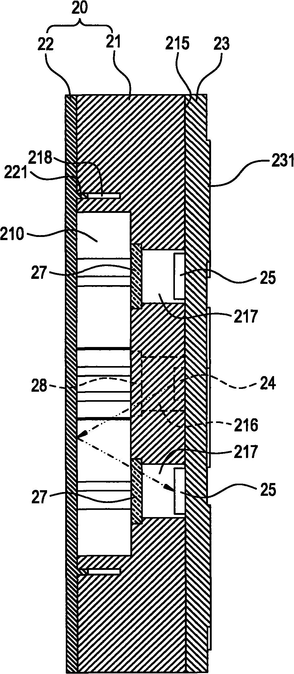 Particle migration type aspect sensor