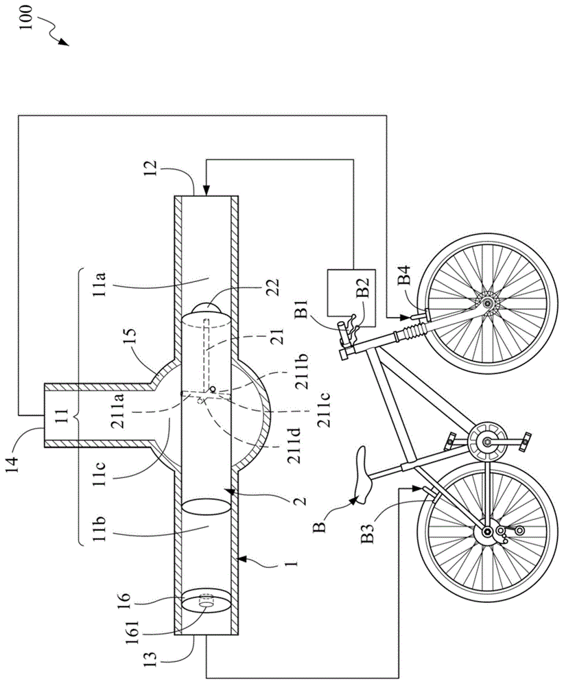 Time difference pressure distributing and outputting device