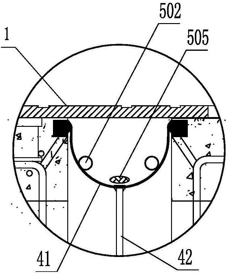 Ice melting drainage multi-directional deflection bridge extension device