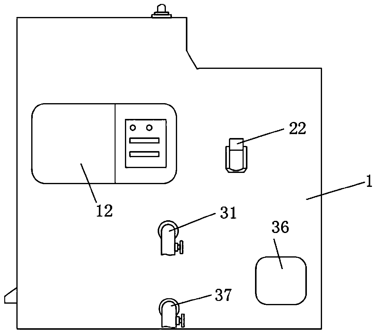 Automatic turnover-type device for uniformly smearing sauce for batch processing of cooked meat