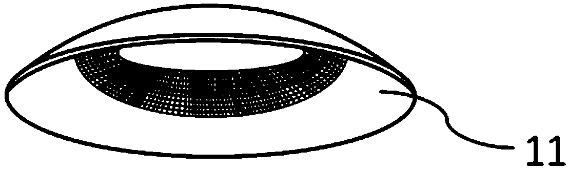 Composite artificial cornea and preparation method thereof