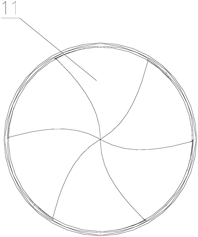 Axisymmetric diverging nozzle