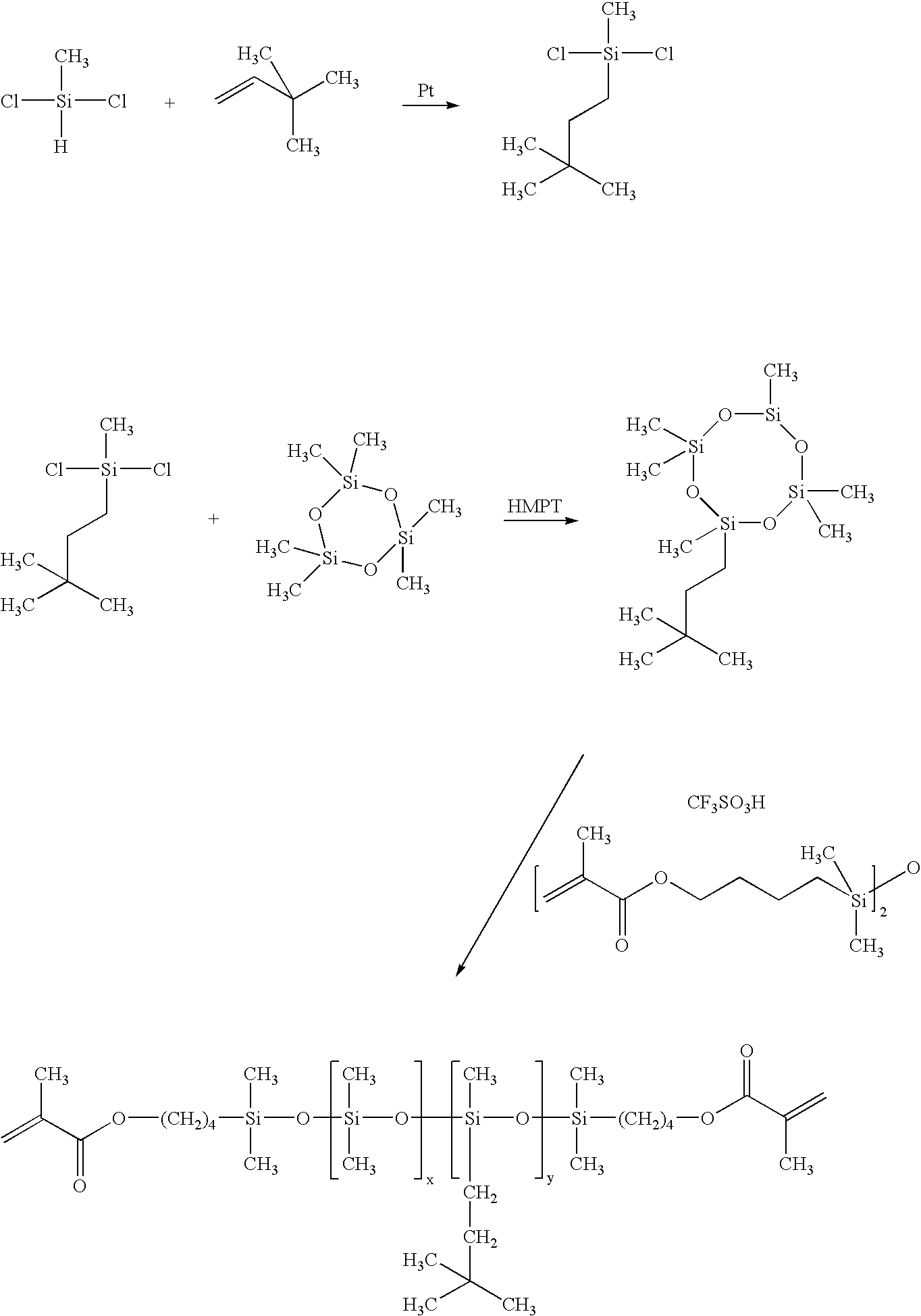 Methacrylate-based bulky side-chain siloxane cross linkers for optical medical devices