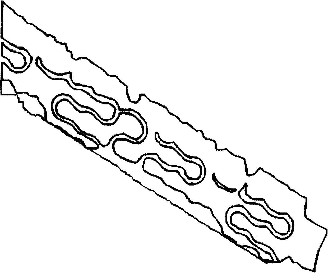 Centrosymmetric conjugation type equidistant constrictor for cylindrical net support