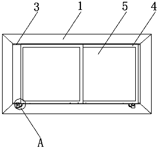 Household window with hand pinch preventing function