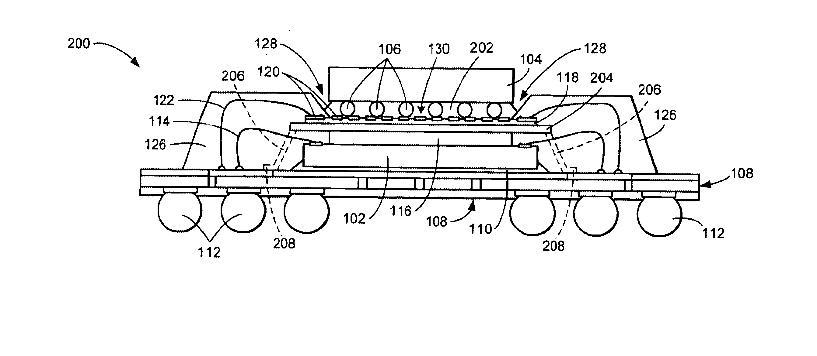 Stacked semiconductor packages and method for the fabrication thereof