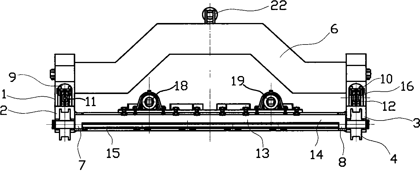 Comprehensive mining hydraulic support mounting transport vehicle