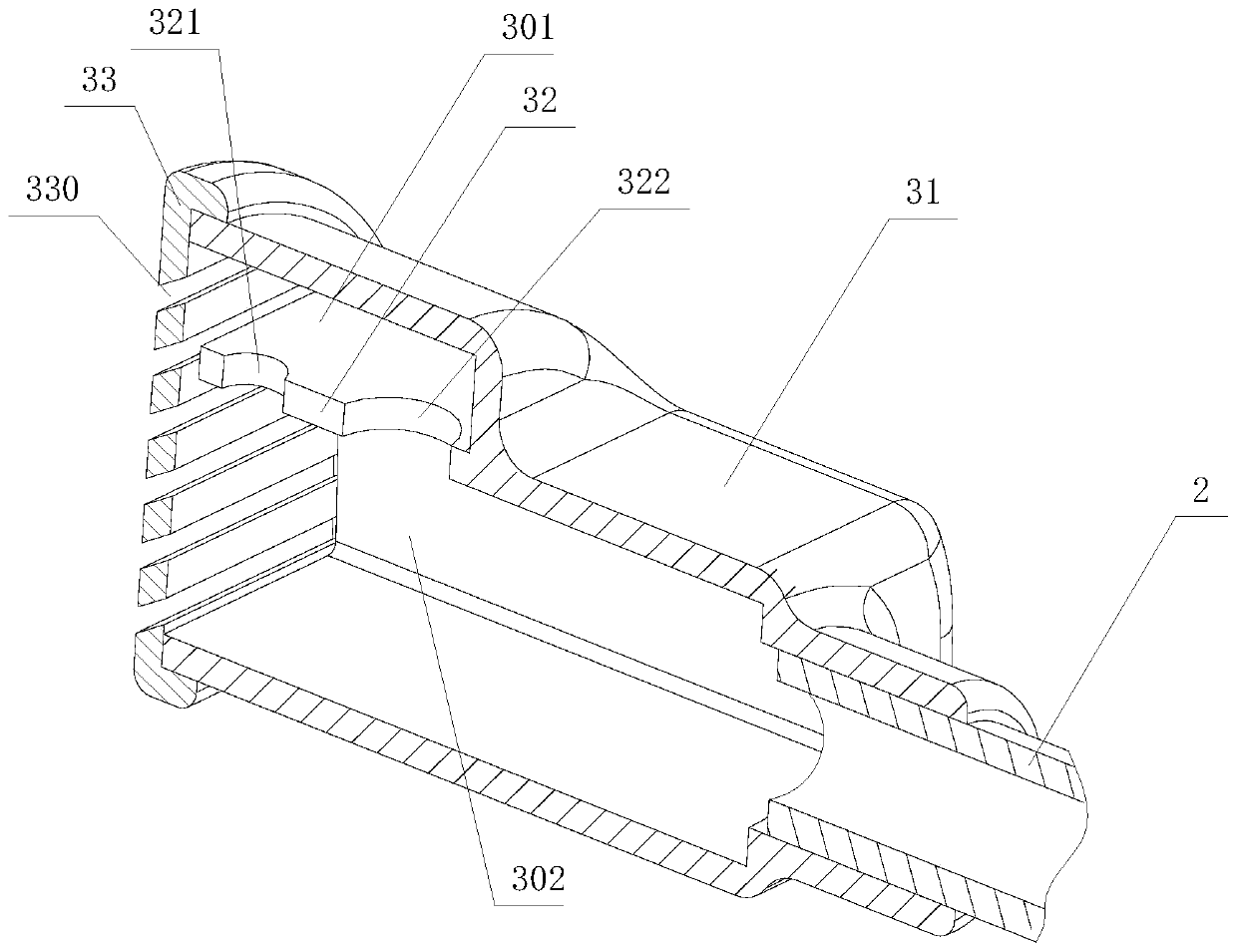 Novel fork-arm type vehicle-mounted air purification device