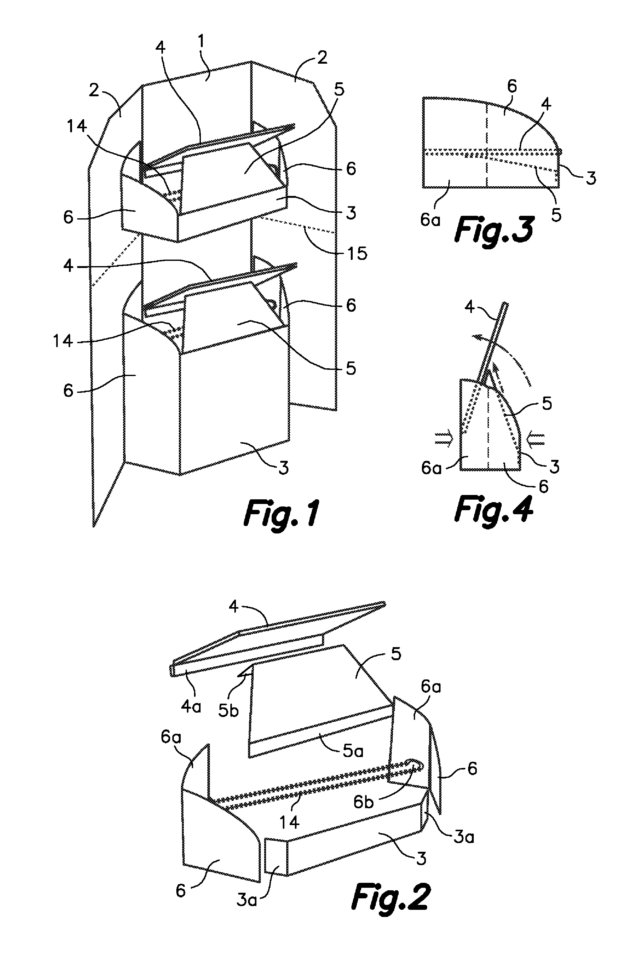 Fold-out shelving unit made of cardboard or a similar material