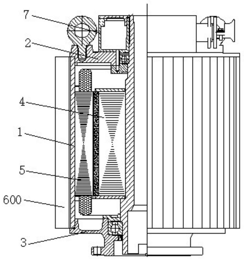 Heat dissipation housing assembly for electric motor and manufacturing method