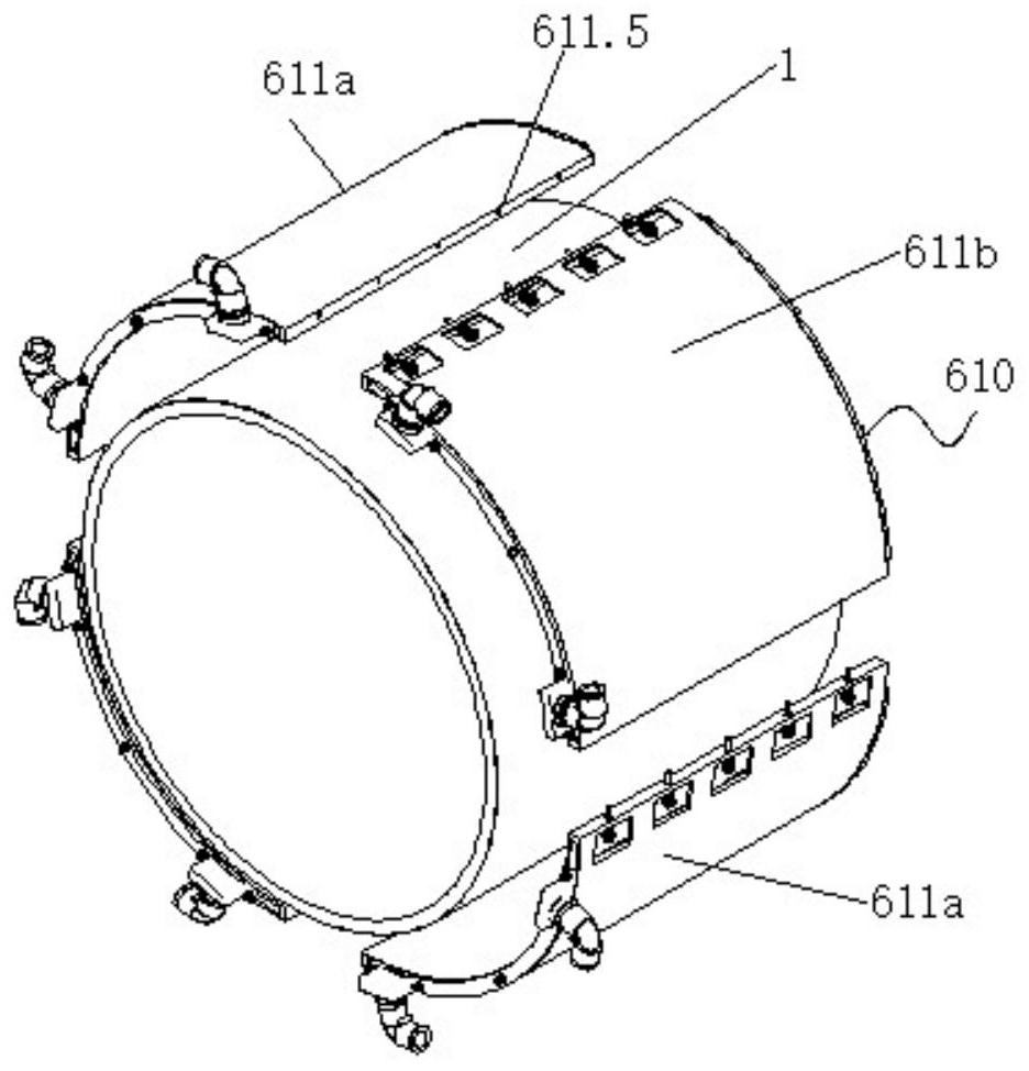 Heat dissipation housing assembly for electric motor and manufacturing method