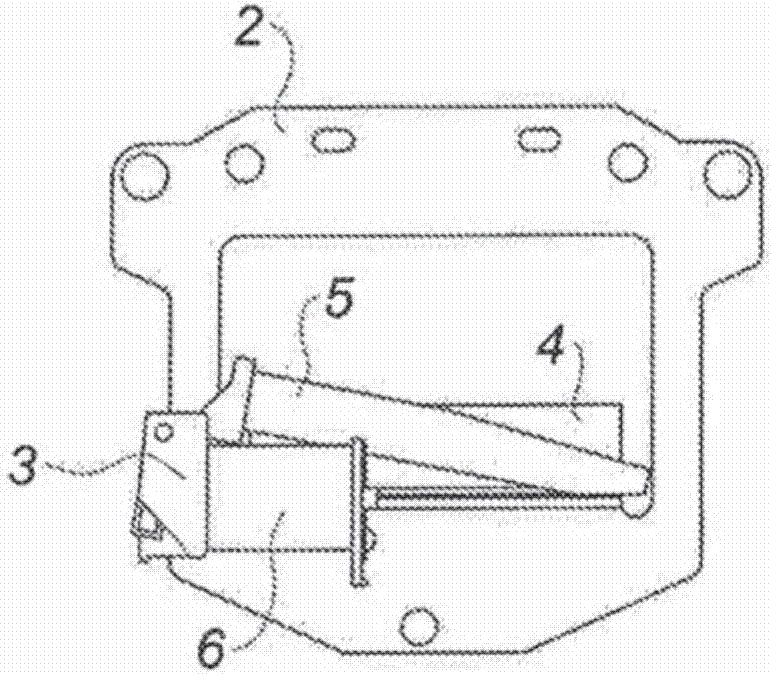 Cut-off mechanism including a strip actuated by an electromagnet comprising two air-gaps