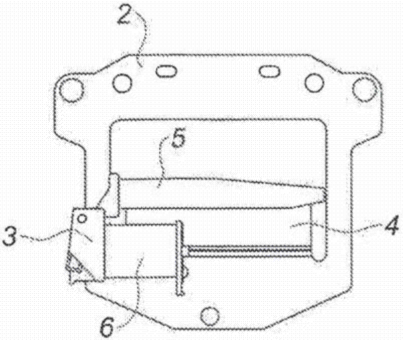 Cut-off mechanism including a strip actuated by an electromagnet comprising two air-gaps