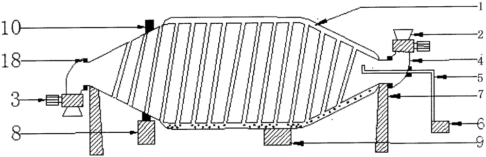 Vacuum drying machine with cooling section