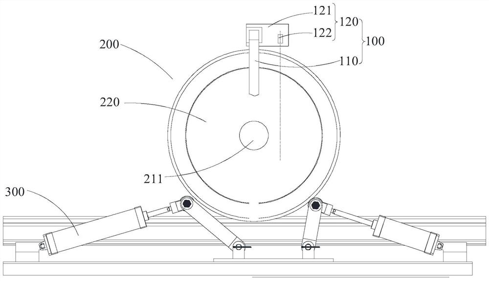 Automatic identification device, rail wagon wheel set derusting machine and identification method