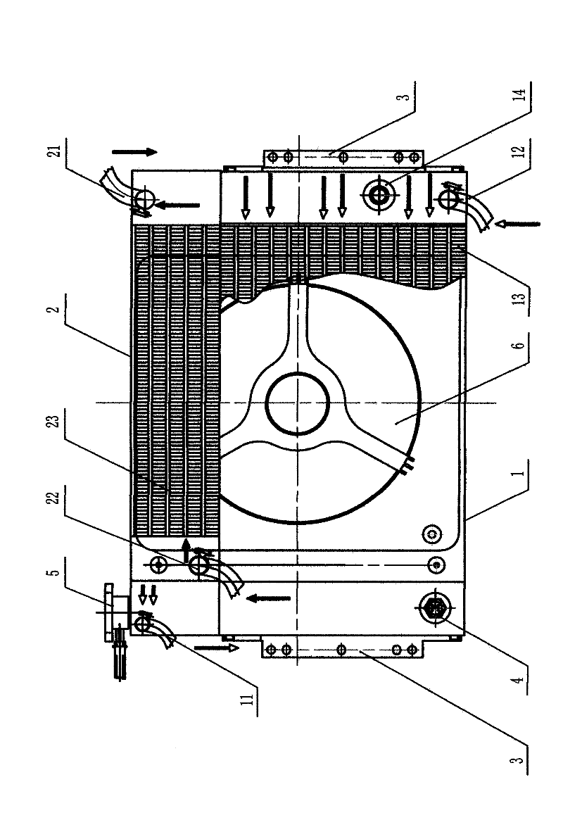 Novel liquid cooling motorcycle cooler