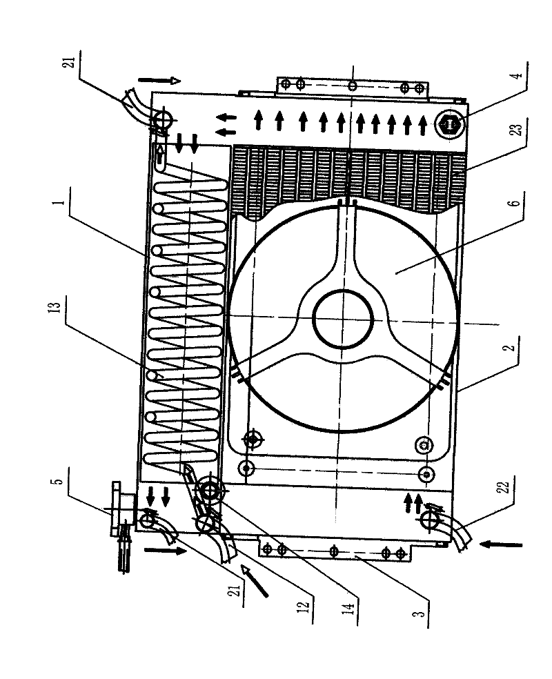 Novel liquid cooling motorcycle cooler