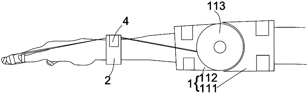 Self-help finger flexion exercising and auxiliary massaging device for patients with stroke