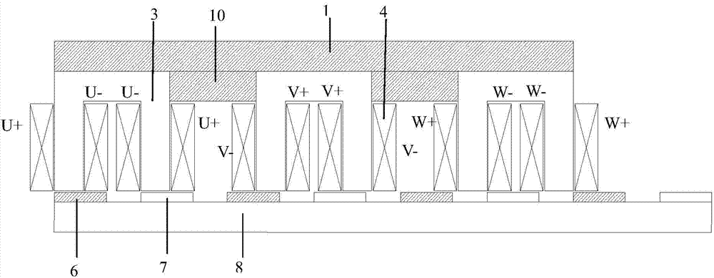 Linear rotation permanent magnet actuator adopting staggered pole structure