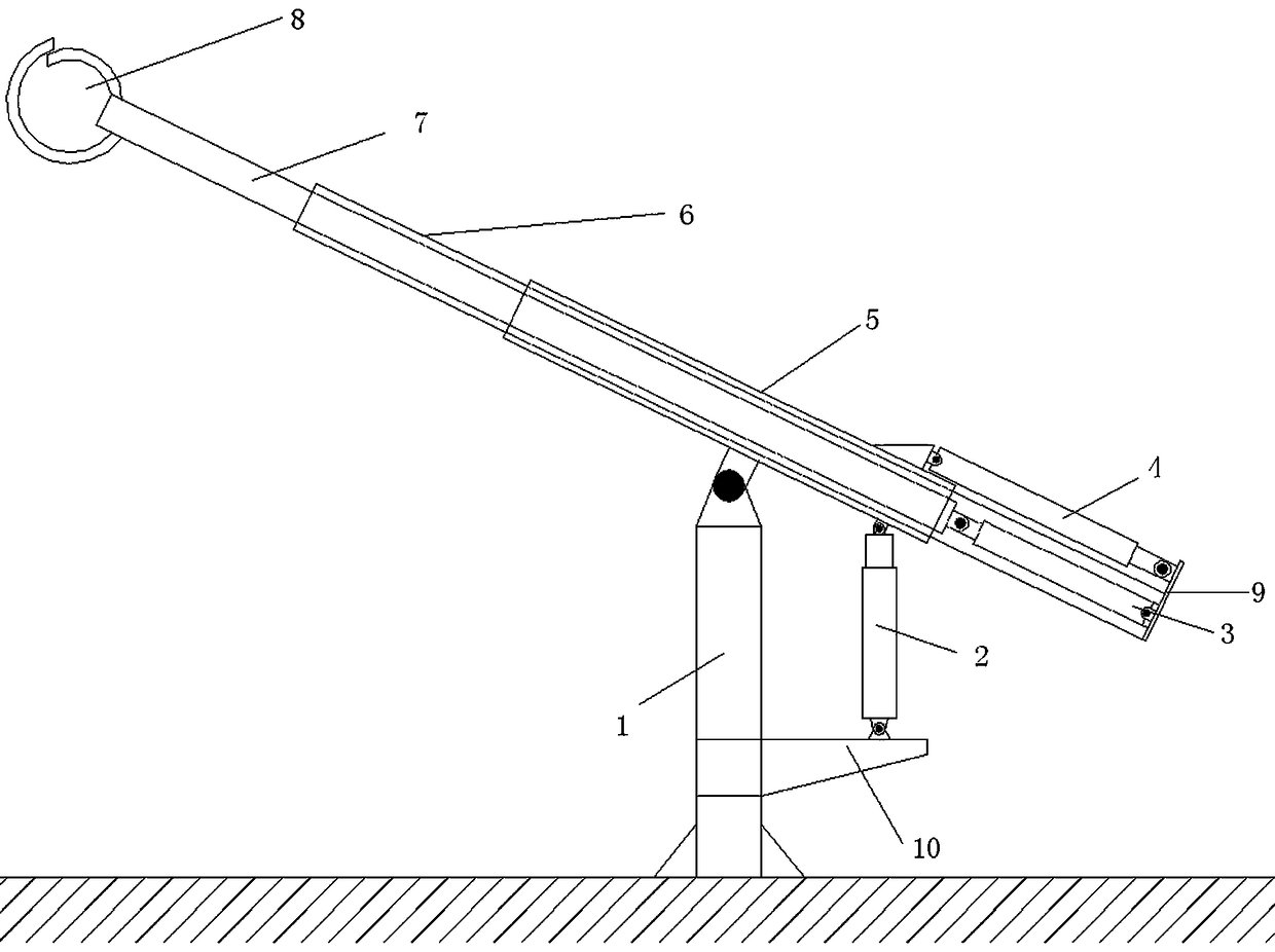 Telescopic lever hoisting equipment