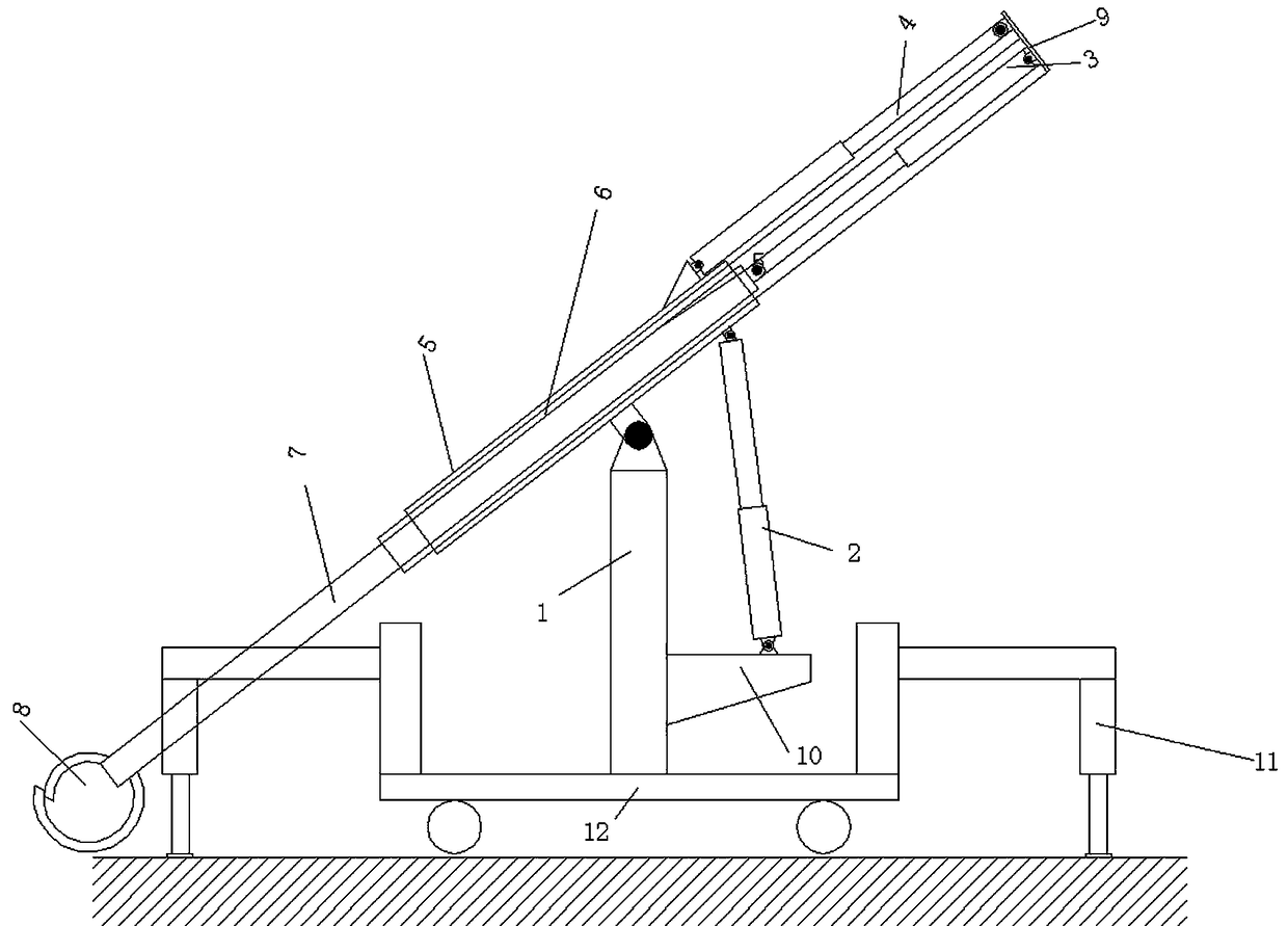 Telescopic lever hoisting equipment