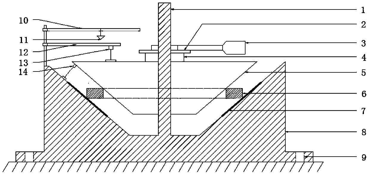 Device and method for testing torsional stiffness of radial section of piston ring