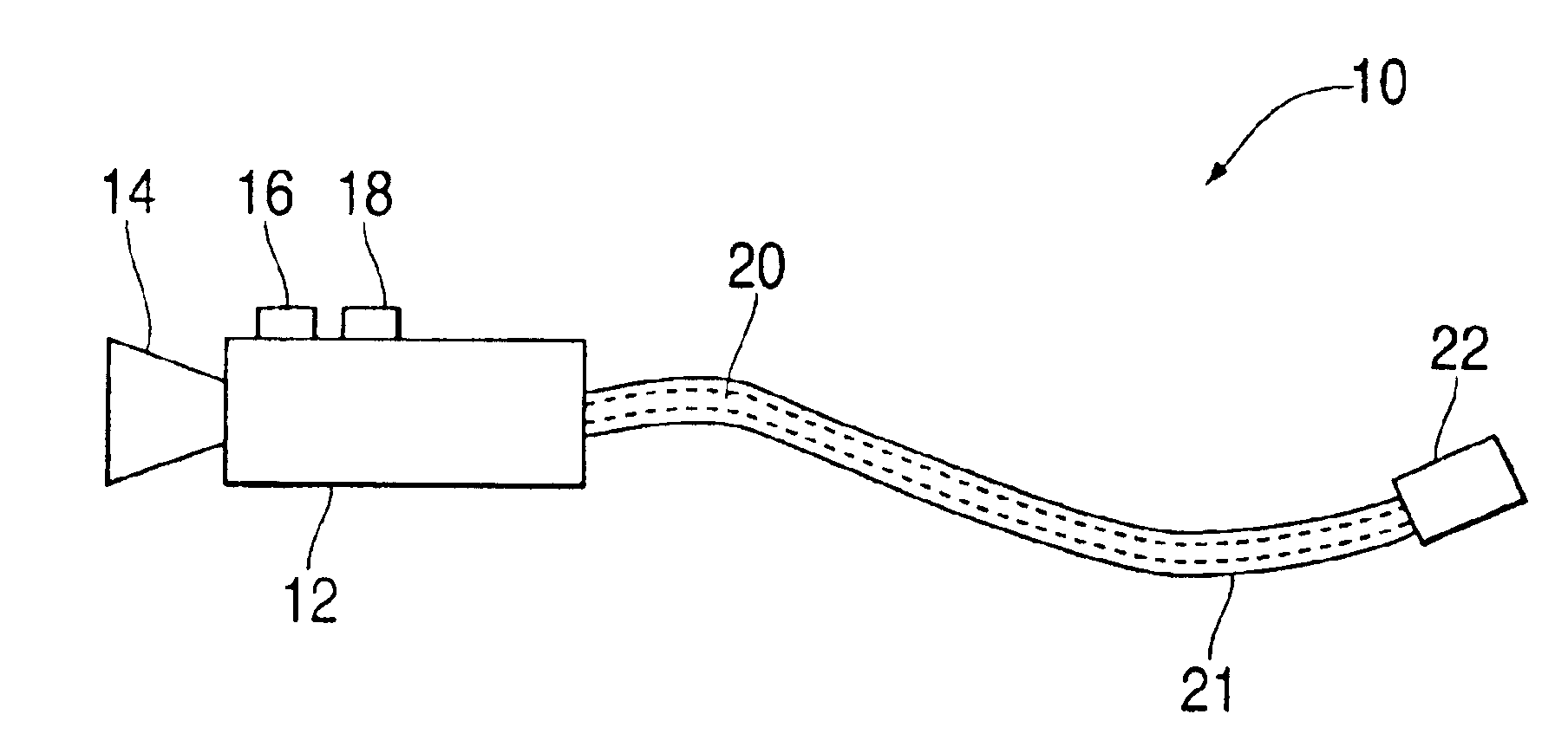 Bore scope with test light