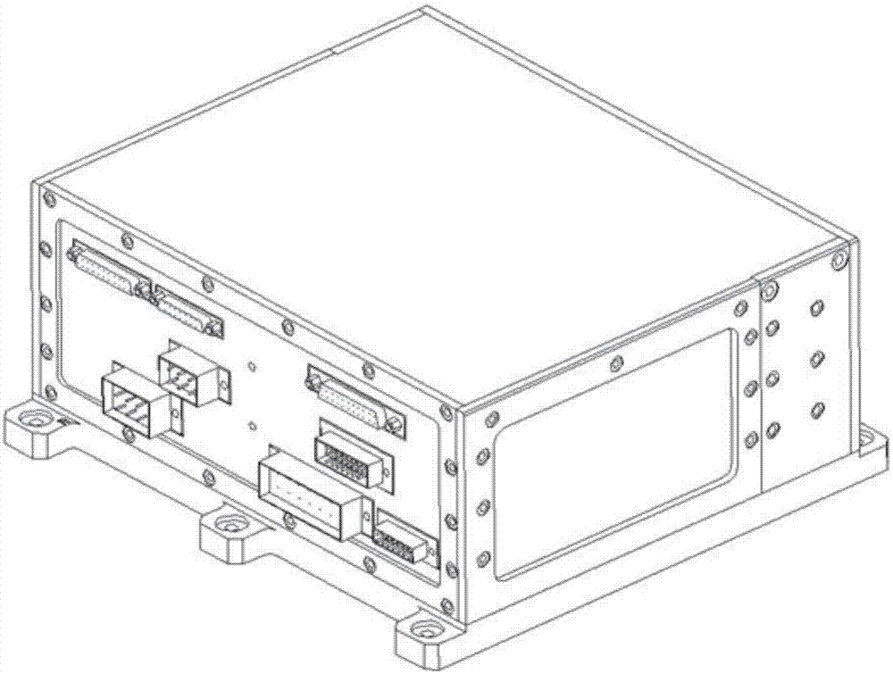 Horizontal plugboard type aerospace integrated electronic single machine structure