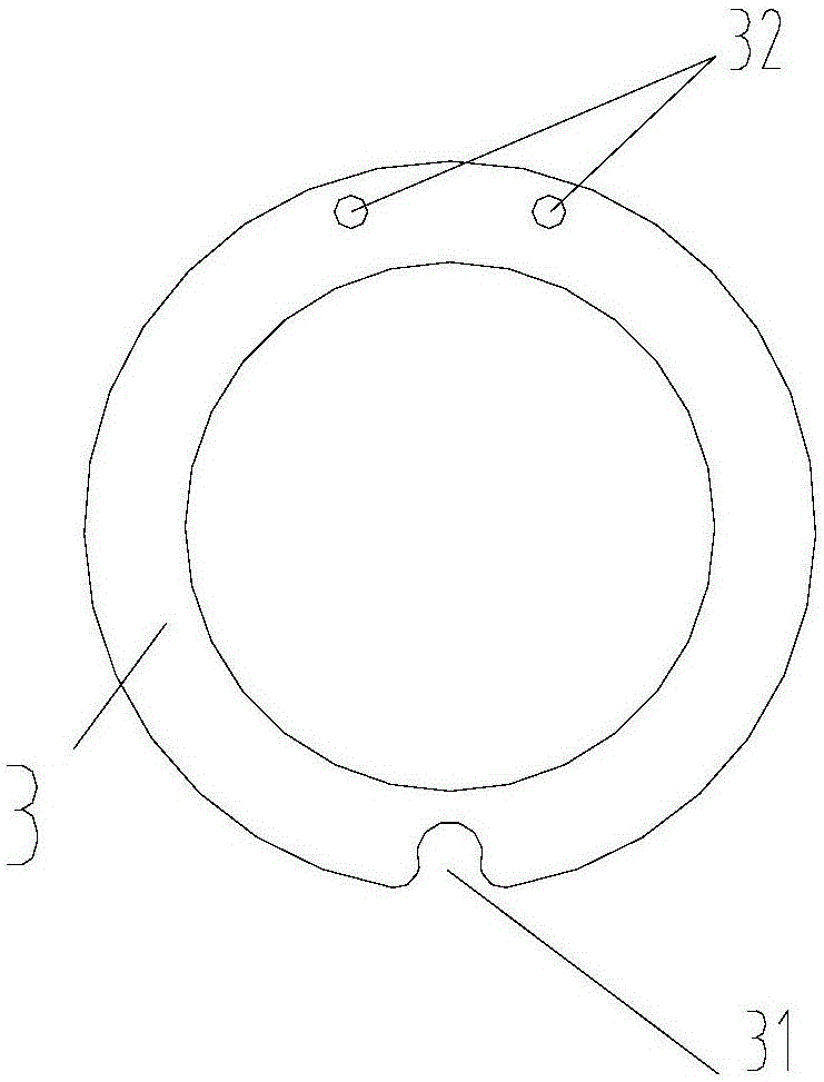 A rotary compressor pump body