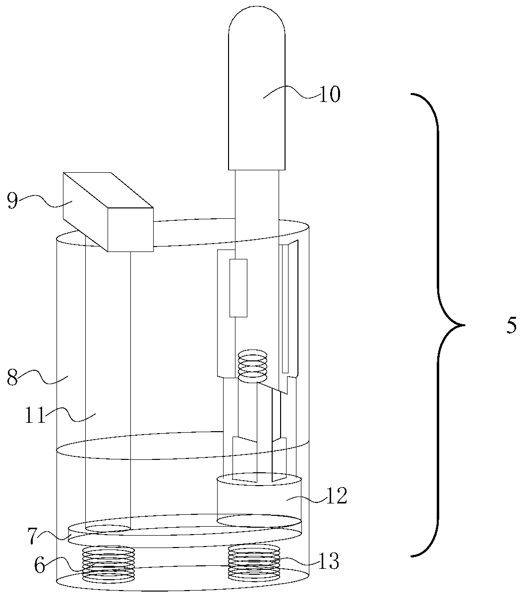 A mechanical limit mechanism and limit method for increasing motion stroke