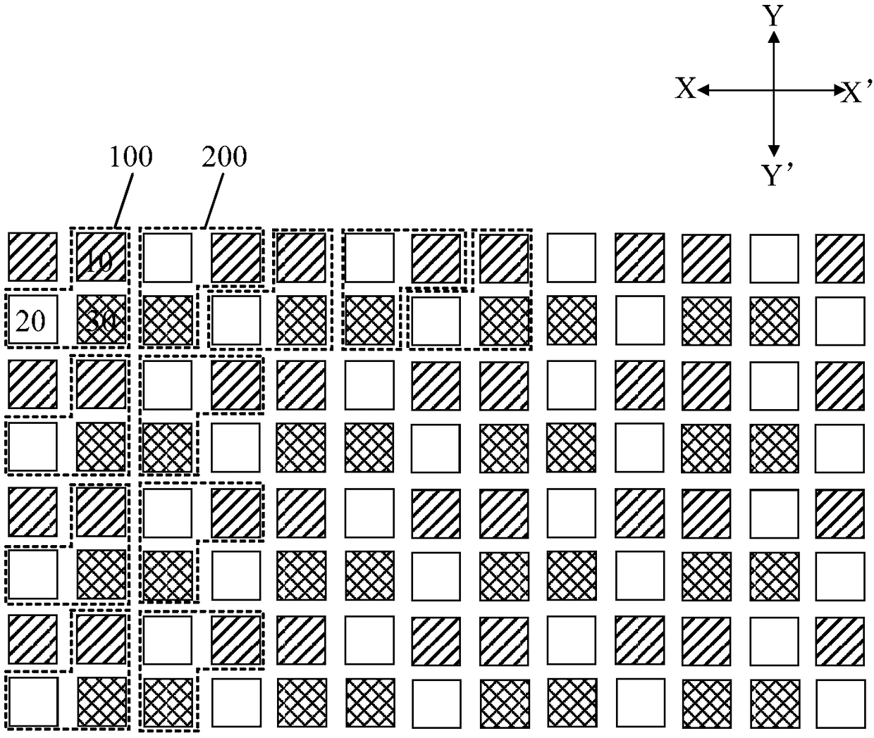 Pixel arrangement structure, display panel, display device, and mask plate