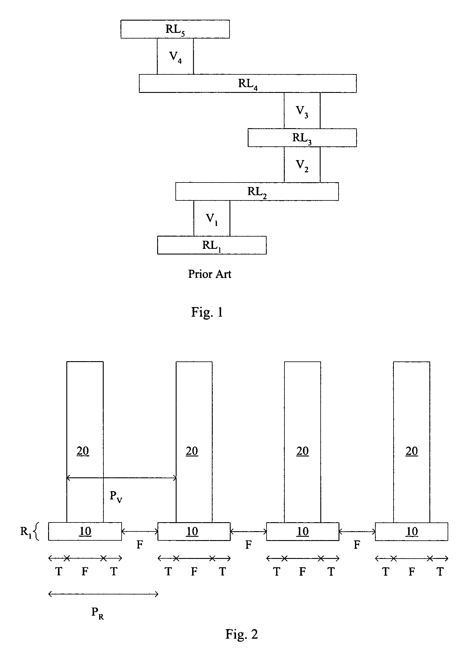 High density contact to relaxed geometry layers