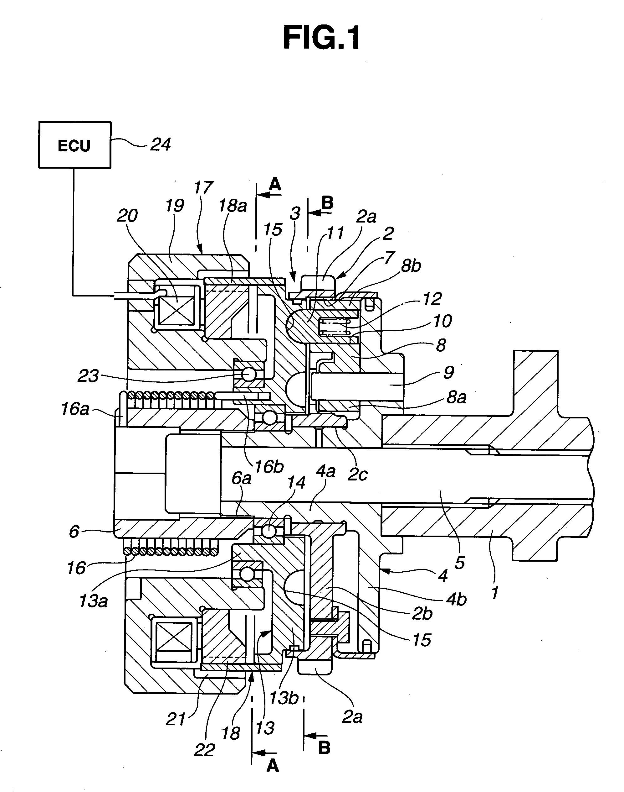 Variable valve timing control apparatus of internal combustion engine