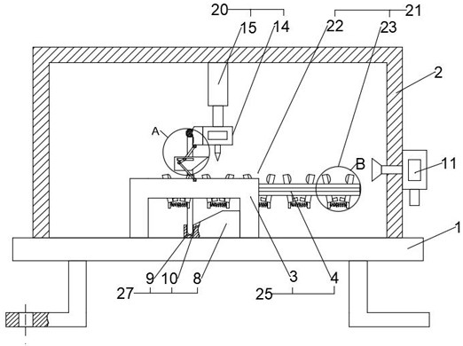 Vacuum laser welding device