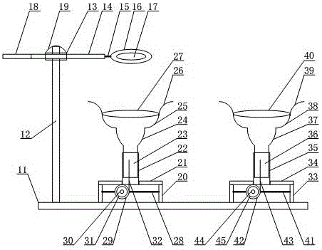 Observation device for sampling pupil magnifying lens